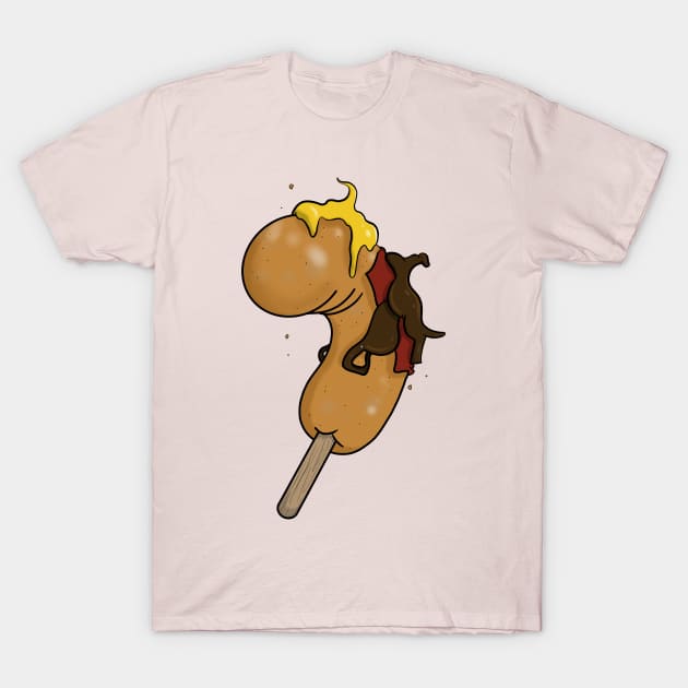 Corndog Cowboy T-Shirt by ArtOfJHammond